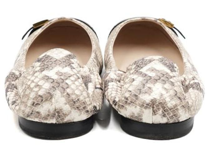 Tod's Python Pattern Ballerina Flat Shoes - view 7