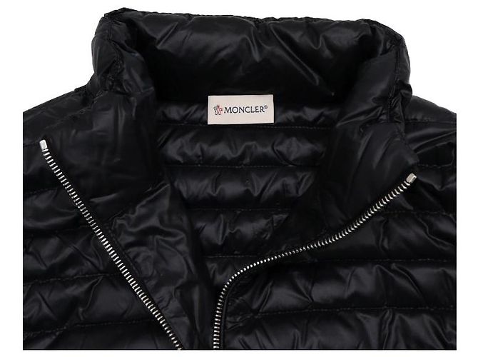 Moncler TRICOT Damen Cardigan Jacke aus gestepptem Strick in Schwarz - Ansicht 5
