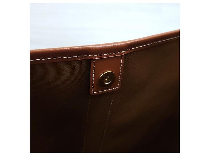 Céline Bolso Bucket Medium de Lona Triomphe Marrón - vue 9