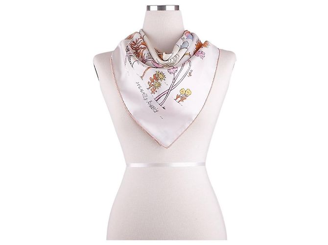Hermès Scarf 90 Schal Blau Seide - Ansicht 13
