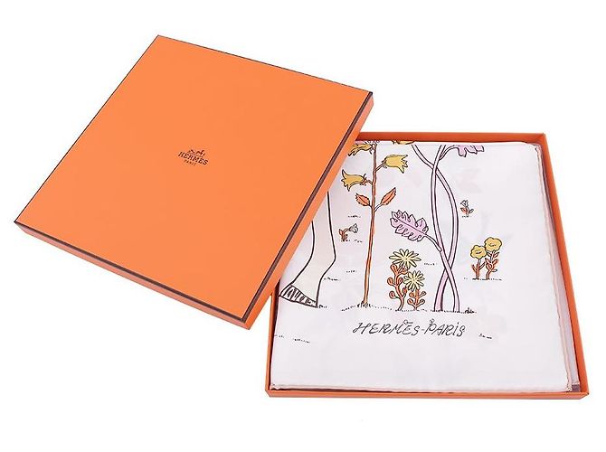 Hermès Scarf 90 Schal Blau Seide - Ansicht 14