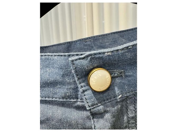Louis Vuitton Shorts en chambray brodés pour homme - vue 6
