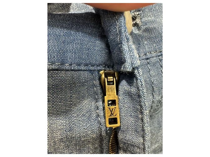 Louis Vuitton Shorts en chambray brodés pour homme - vue 8