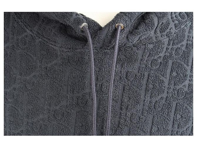 Dior Sweat à capuche Oblique Terry Navy XL - vue 2