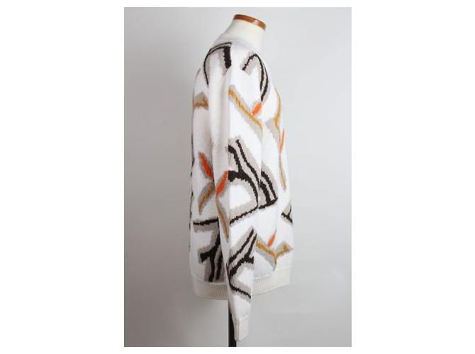 Fendi Multicolor Logo Wool Knit Ivory - view 4