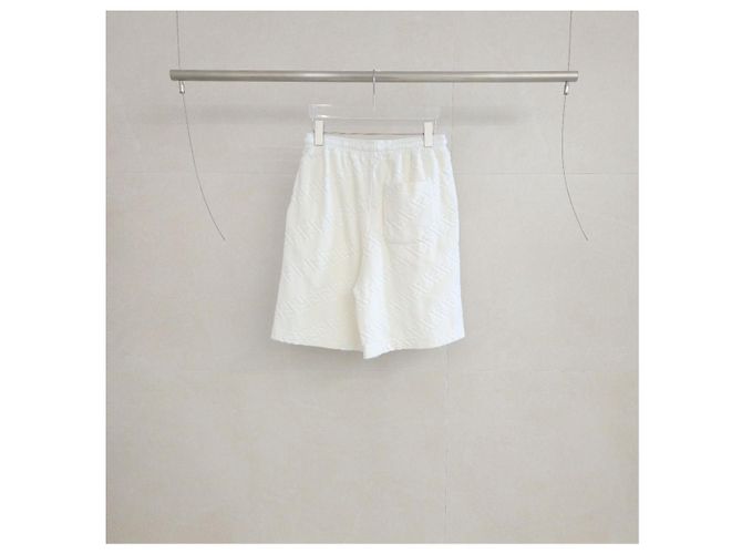 Fendi Bermuda-Shorts aus Jacquard-Samt Weiß - Ansicht 3