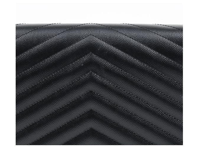 Autre Marque Clutch matelassé Logo Monogram Gold - vista 5