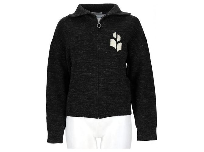 Isabel Marant Strickjacke mit Reißverschluss Schwarz - Ansicht 4