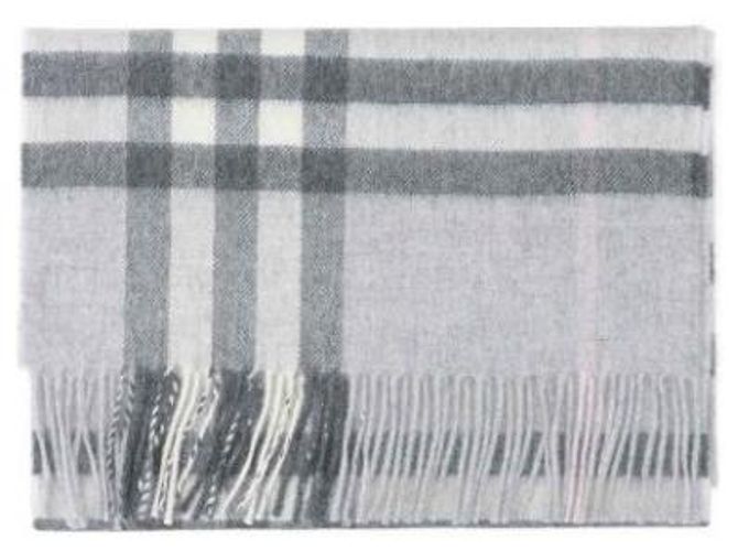 Sciarpa Burberry in cashmere a quadri Mitten Gray - vista 5