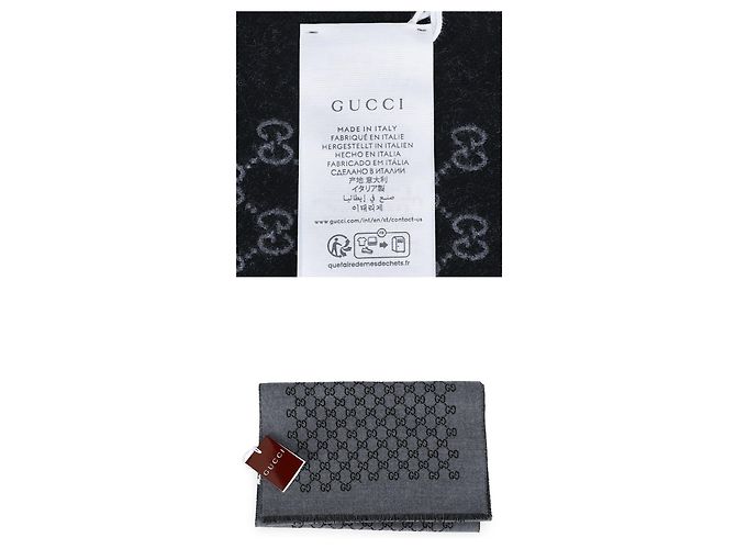 Gucci Sciarpa in lana double jacquard GG da uomo - vista 6