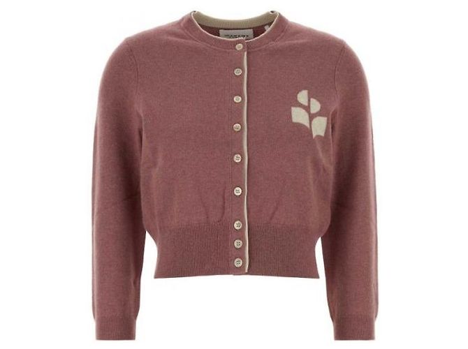 Isabel Marant Baumwoll-Woll-Cardigan mit Logo - Ansicht 4