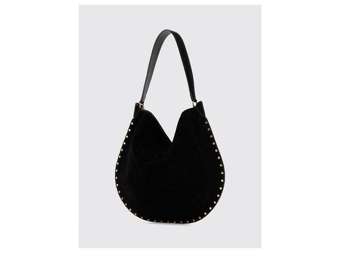 Sac Hobo Soft Isabel Marant en cuir noir - vue 5