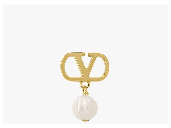 Valentino Orecchini a perla Garaavani Logo Pearl Drop - vista 2