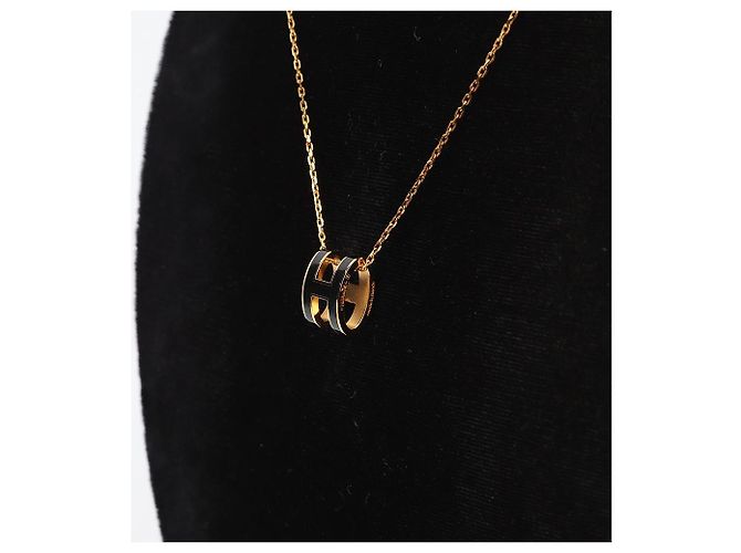 Hermès Collar Gold Hardware Noir - vista 4