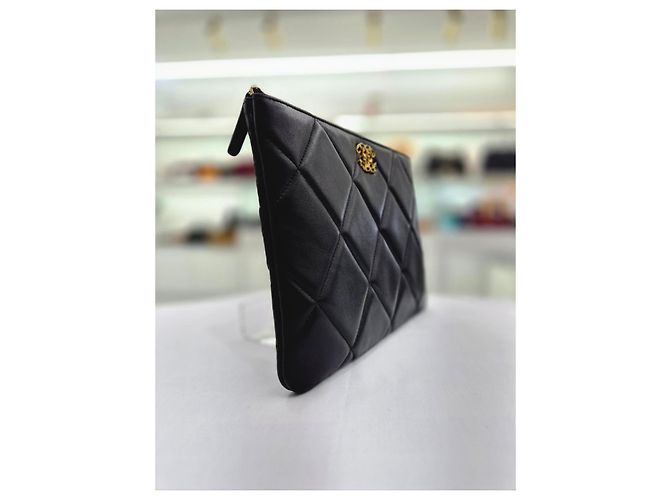 Chanel Clutch media in lambskin - vista 5