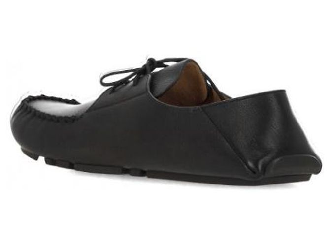 Scarpe da barca Loewe in pelle nera - vista 6