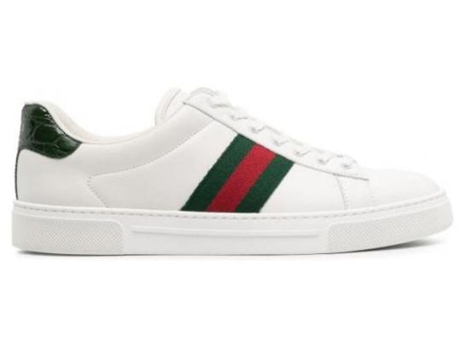 Gucci Baskets Ace Web AACAG - vue 4