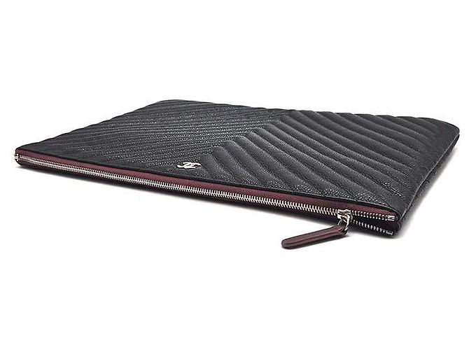 Chanel Caviar Chevron Clutch Large - Ansicht 4
