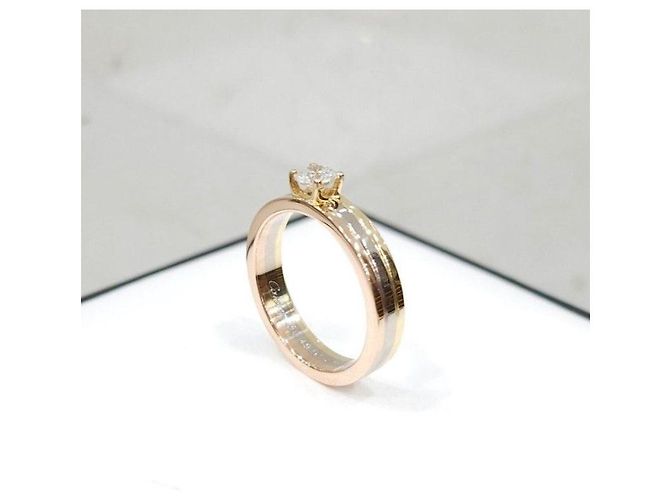 Cartier Diamond Bandon Louis Solitär-Ehering - Ansicht 13
