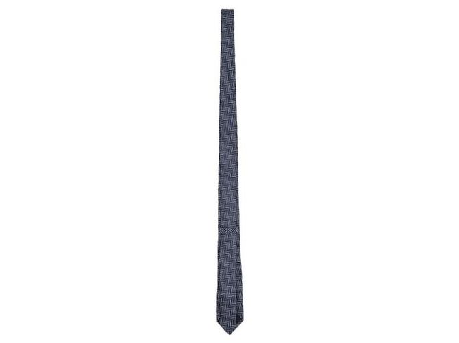 Tom Ford Cravatta slim in seta con motivo geometrico - vista 4