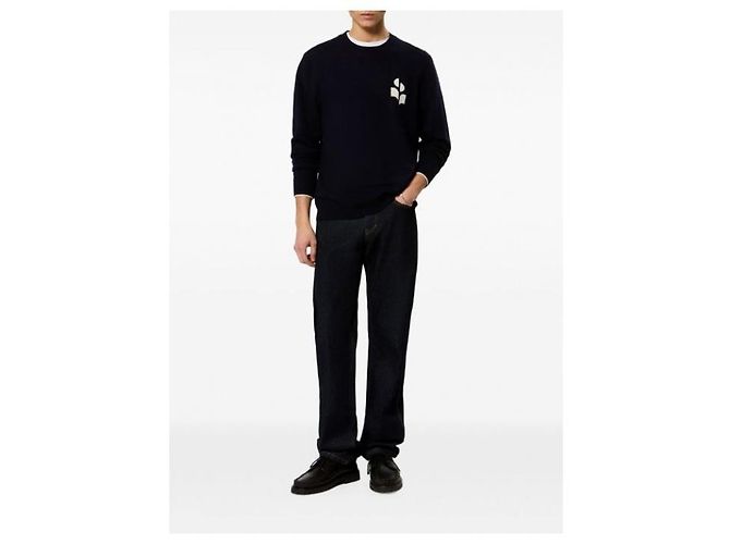Isabel Marant MILY Pullover Midnight Blau Wolle Baumwolle - Ansicht 6