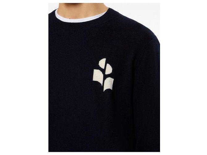 Isabel Marant MILY Pullover Midnight Blau Wolle Baumwolle - Ansicht 7