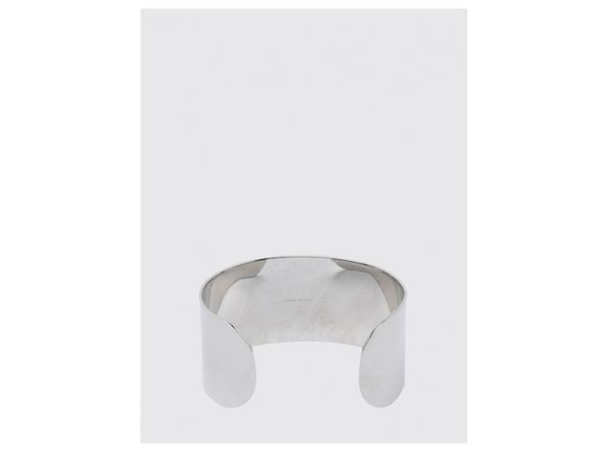 Maison Martin Margiela Bracciale Rigido con Logo Argento - vista 5