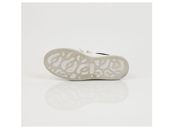 Alexander Mcqueen Baskets Oversole White Black Tab - vue 14