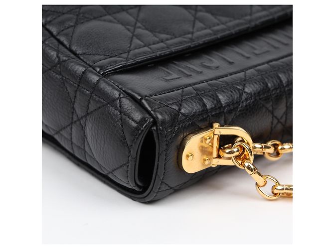 Dior Picca borsa a tracolla Cannage nera - vista 13