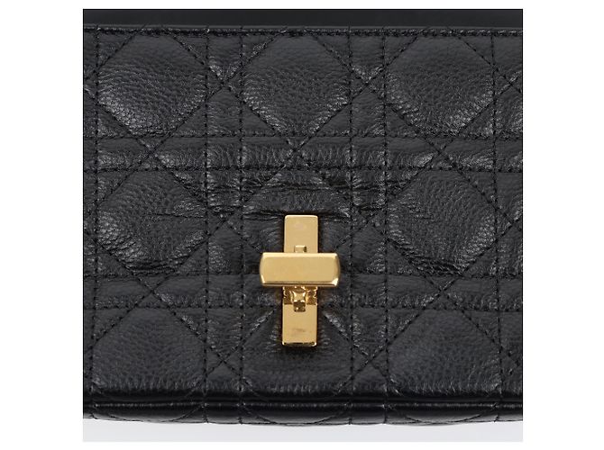 Dior Picca borsa a tracolla Cannage nera - vista 17
