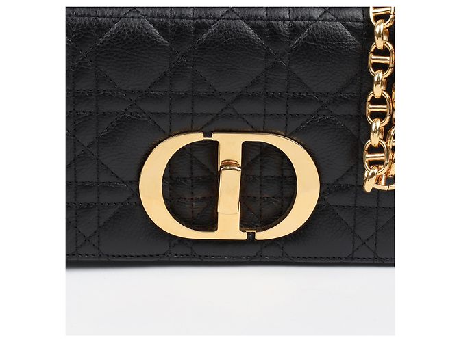 Dior Picca borsa a tracolla Cannage nera - vista 3