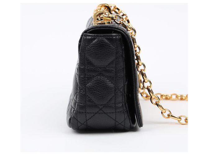 Dior Picca borsa a tracolla Cannage nera - vista 6