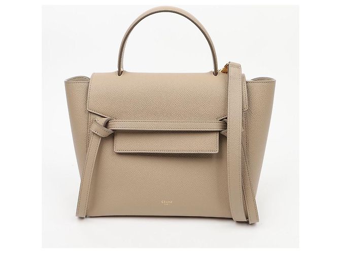 Belt Bag Céline Micro Beige Leder Beuteltasche und Schultertasche - Ansicht 2