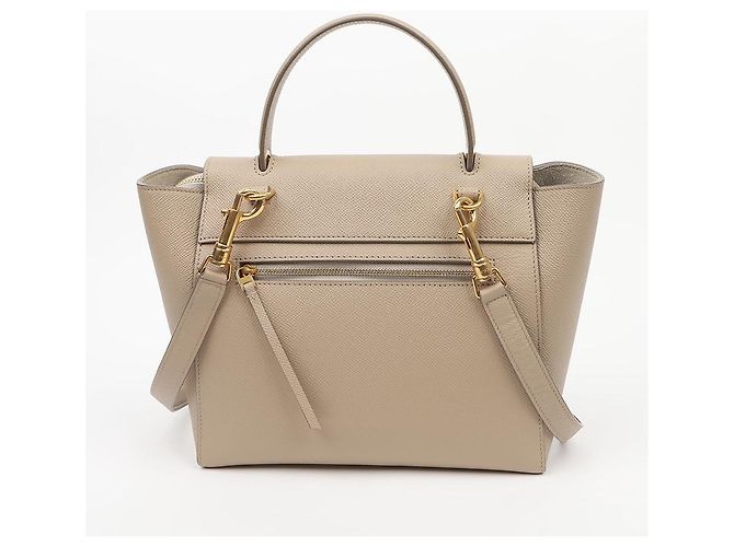 Belt Bag Céline Micro Beige Leder Beuteltasche und Schultertasche - Ansicht 4
