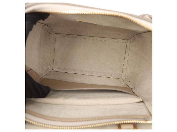 Belt Bag Céline Micro Beige Leder Beuteltasche und Schultertasche - Ansicht 9