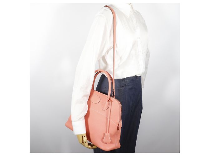 Hermès Borsa Hermes Bolide 31 in Crevette Pink - vista 11
