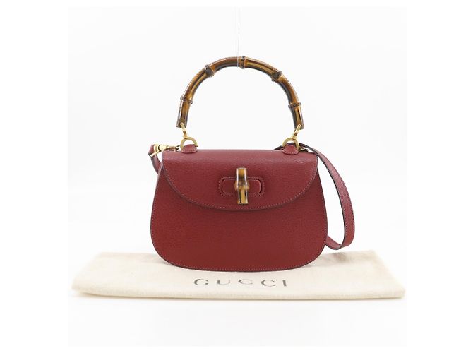 Borsa a mano e tracolla Gucci Bamboo 2-Way - vista 16
