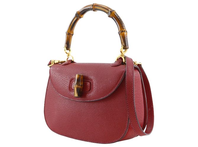 Borsa a mano e tracolla Gucci Bamboo 2-Way - vista 2