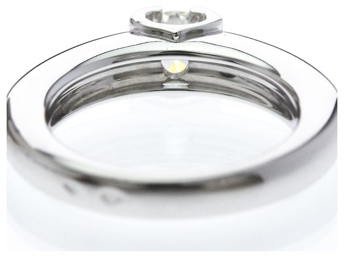 Cartier Platin-Diamant-Solitärring - Ansicht 7