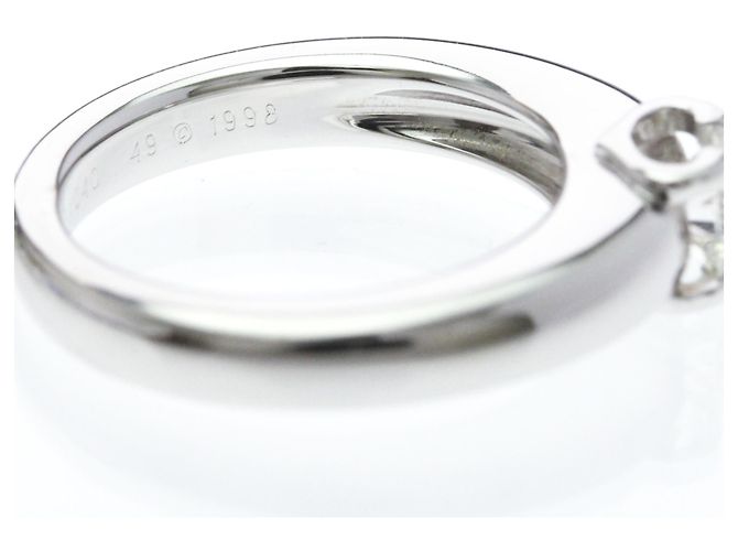 Cartier Platin-Diamant-Solitärring - Ansicht 8