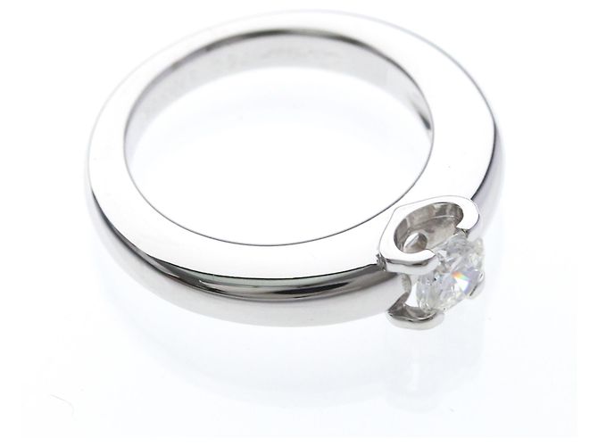 Cartier Platin-Diamant-Solitärring - Ansicht 9