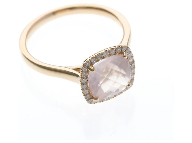 Autre Marque Anello Ponte Vecchio Quarzo Rosa e Diamanti - vista 9