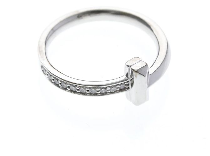 Autre Marque Tiffany T One Ring Diamant in Weißgold - Ansicht 10
