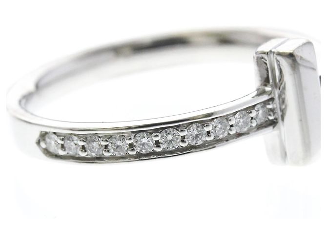 Autre Marque Tiffany T One Ring Diamant in Weißgold - Ansicht 9