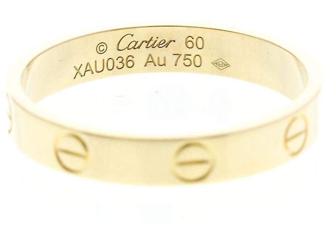 Anello Cartier Mini Love in oro giallo - vista 5