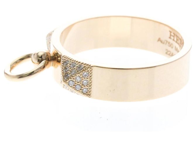 Hermès Hermes Collier Diamond Ring in Pink Gold - vista 2