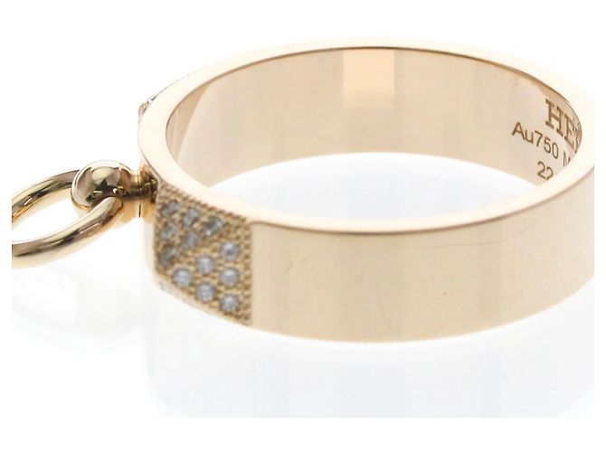 Hermès Hermes Collier Diamond Ring in Pink Gold - vista 6