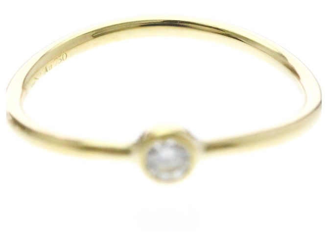 Autre Marque Tiffany Wave Ring mit einer Reihe von Diamanten - Ansicht 5