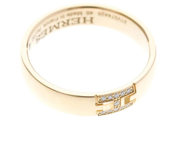 Hermès Hermes Hercules Diamantring in Roségold - Ansicht 9