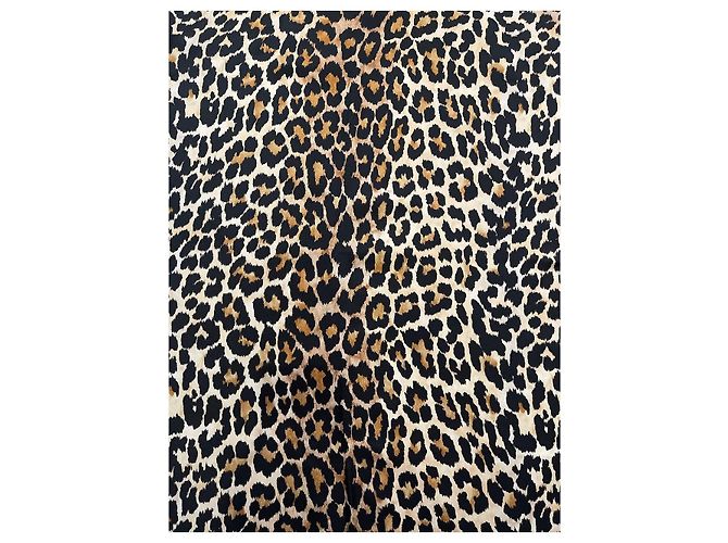 Lenço Dior leopardo castanho - vista 3